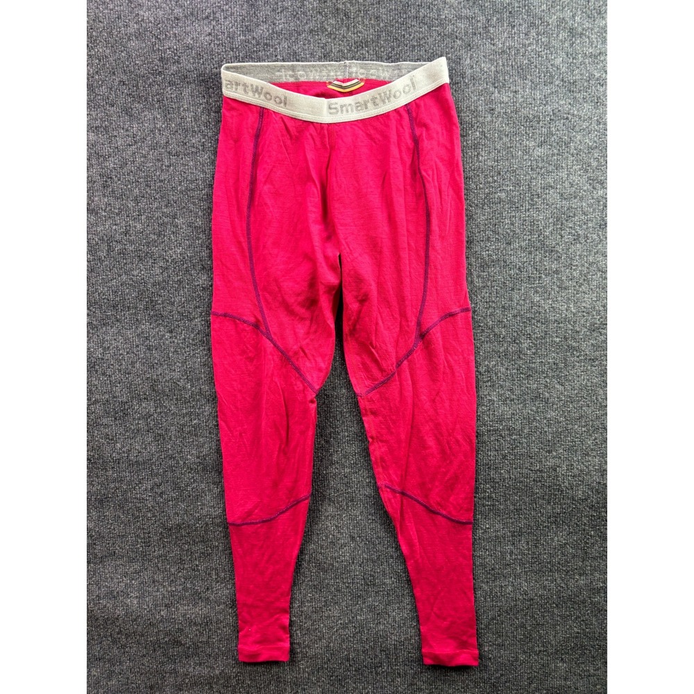 Smartwool Base Layer Leggings Womens XS Pink Merino Wool Athletic Pants